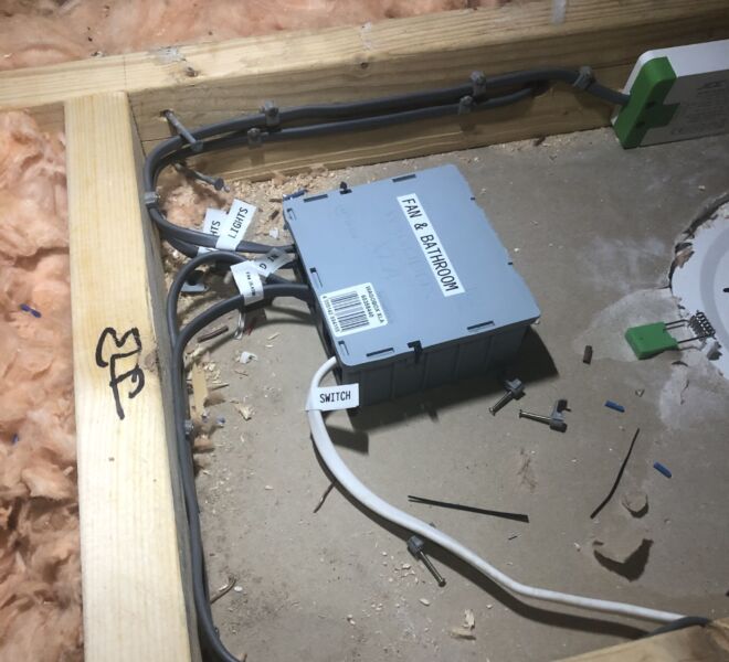 New Wago XL Junction Box in ceiling