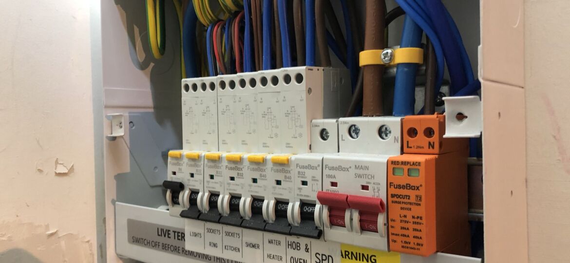 Neatly installed consumer Unit
